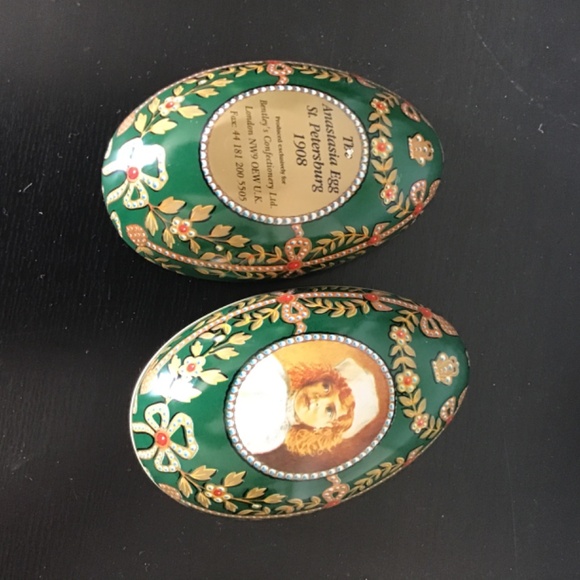 Collectible Easter Tin/ Bentleys Confectionery Anastasia Egg - Picture 2 of 2